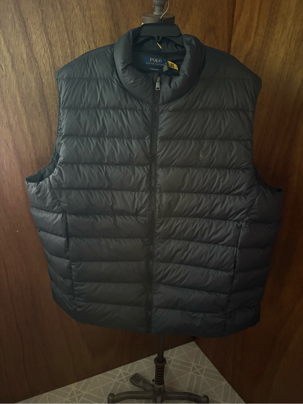 NEW POLO RALPH LAUREN sz 4XLT Black COLDEN Packable Down Puffy Vest